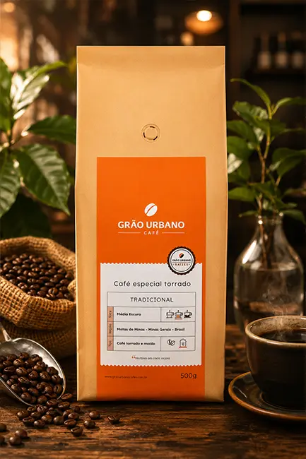 Café Tradicional Grão Urbano 500g torrado e moído